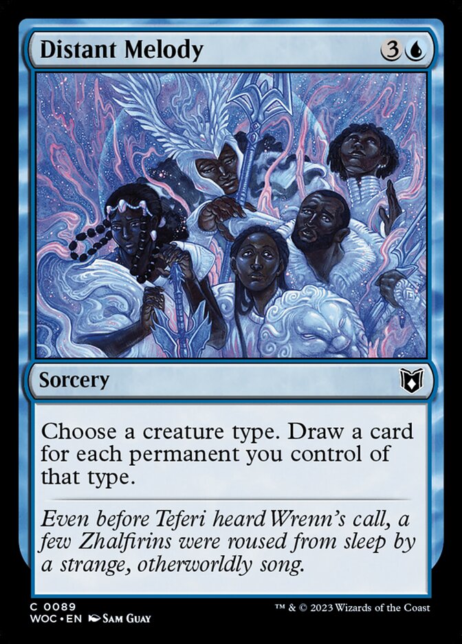 Distant Melody (89) - Wilds of Eldraine Commander (WOC)