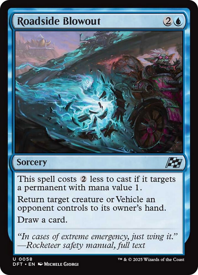 Roadside Blowout - [Foil] Aetherdrift (DFT)