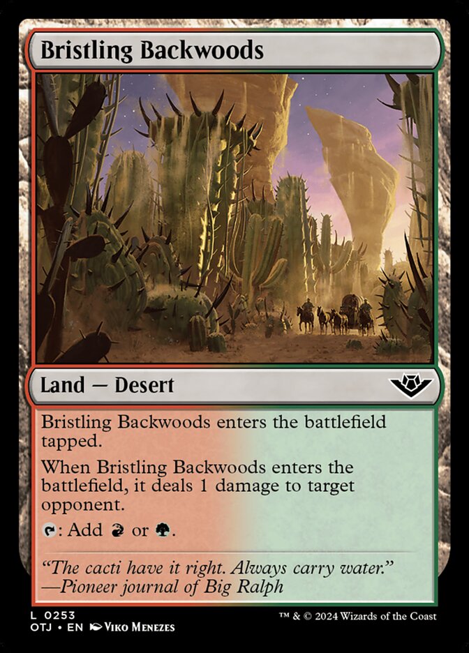 Bristling Backwoods - [Foil] Outlaws of Thunder Junction (OTJ)