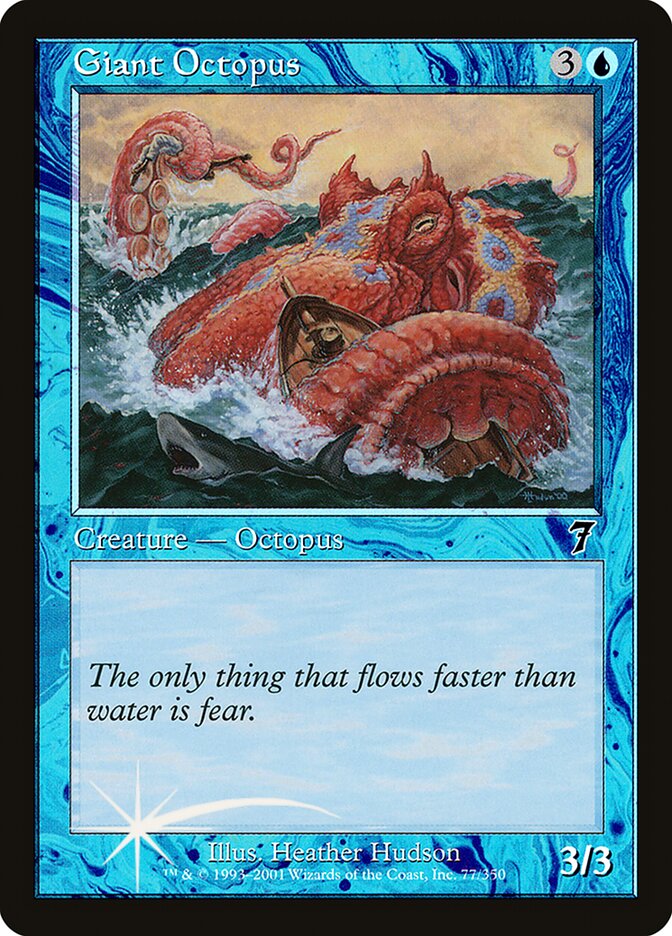 Giant Octopus (77) - Seventh Edition (7ED)