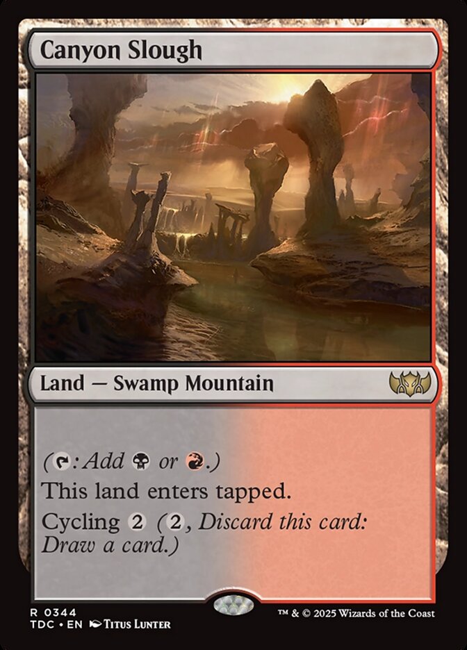 Canyon Slough (344) - Tarkir: Dragonstorm Commander (TDC)