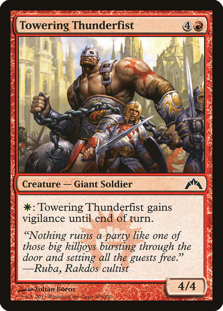 Towering Thunderfist (109) - Gatecrash (GTC)