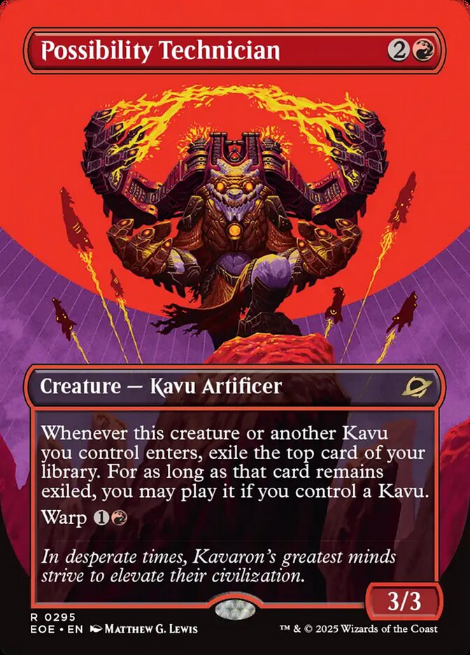 Possibility Technician (295) - [Foil, Borderless] Edge of Eternities (EOE)