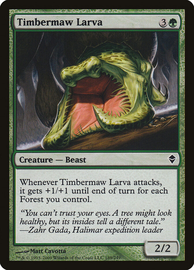 Timbermaw Larva (189) - Zendikar (ZEN)