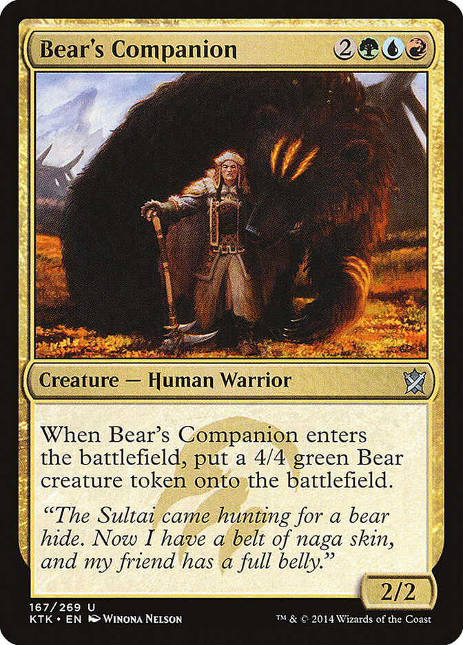 Bear's Companion (167) - Khans of Tarkir (KTK)