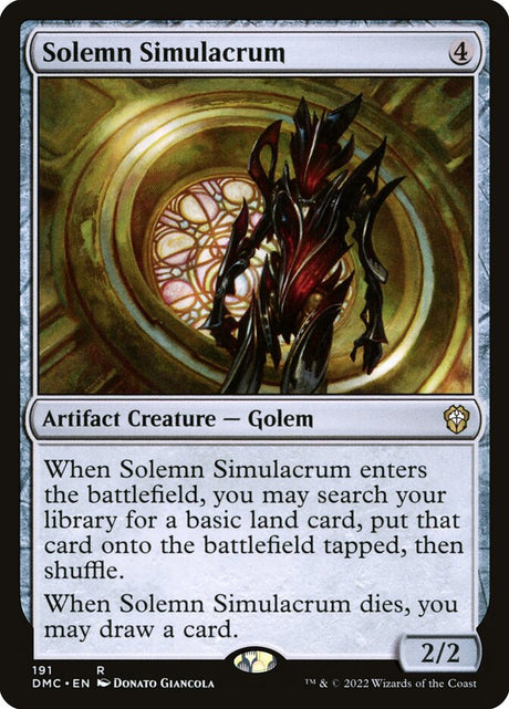 Solemn Simulacrum (191) - Dominaria United Commander (DMC)