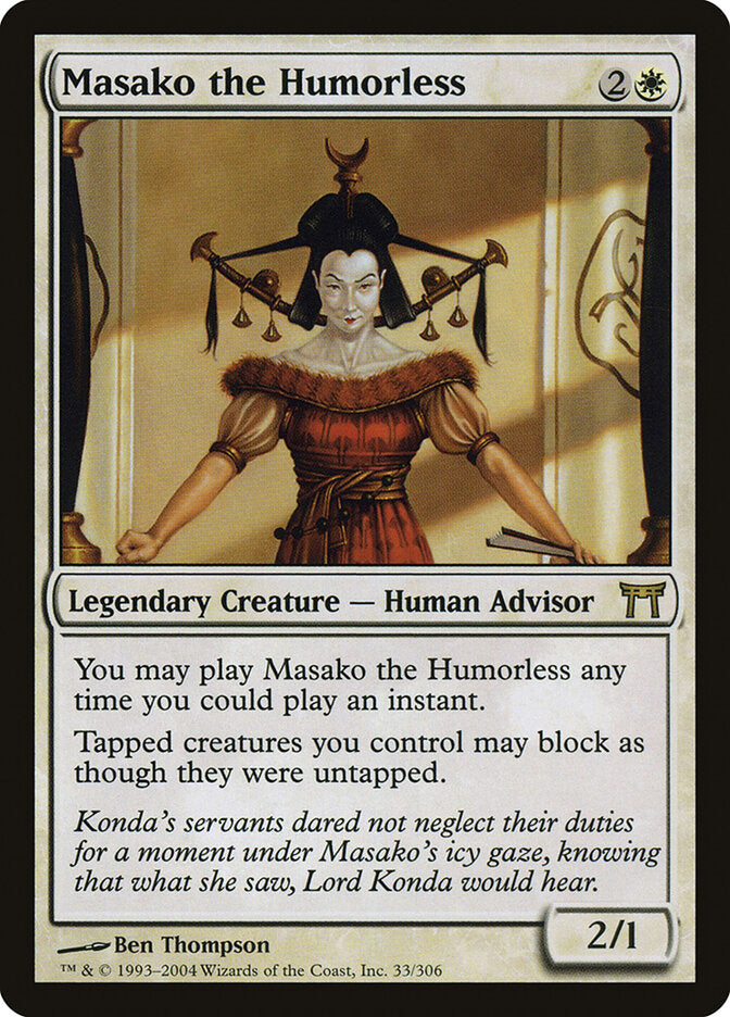 Masako the Humorless (33) - Champions of Kamigawa (CHK)