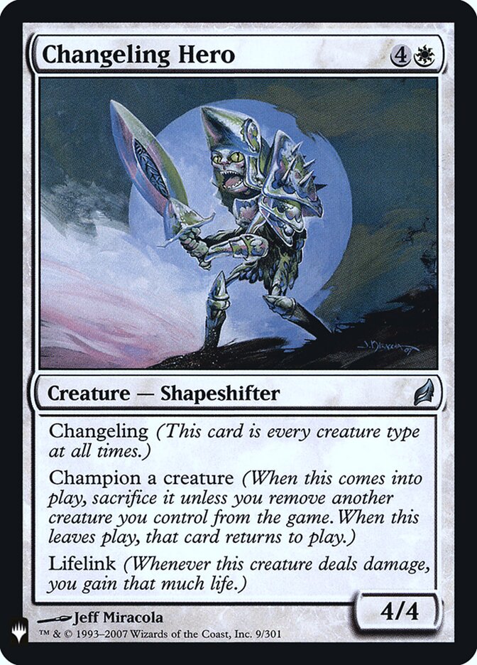 Changeling Hero (LRW-9) - The List (PLST)