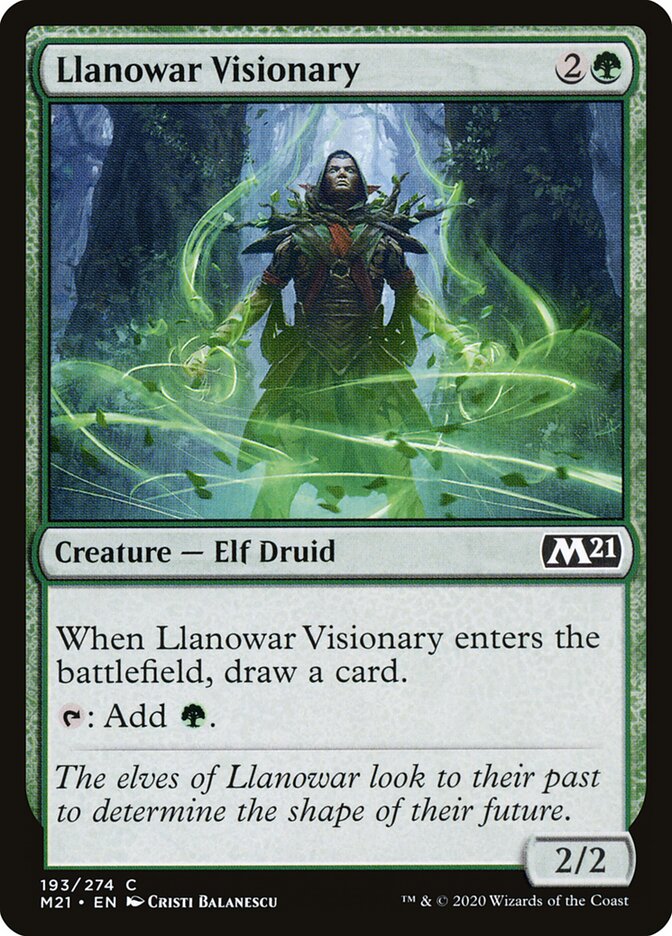 Llanowar Visionary (193) - Core Set 2021 (M21)