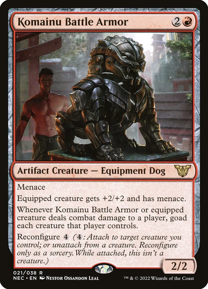 Komainu Battle Armor (21) - Neon Dynasty Commander (NEC)
