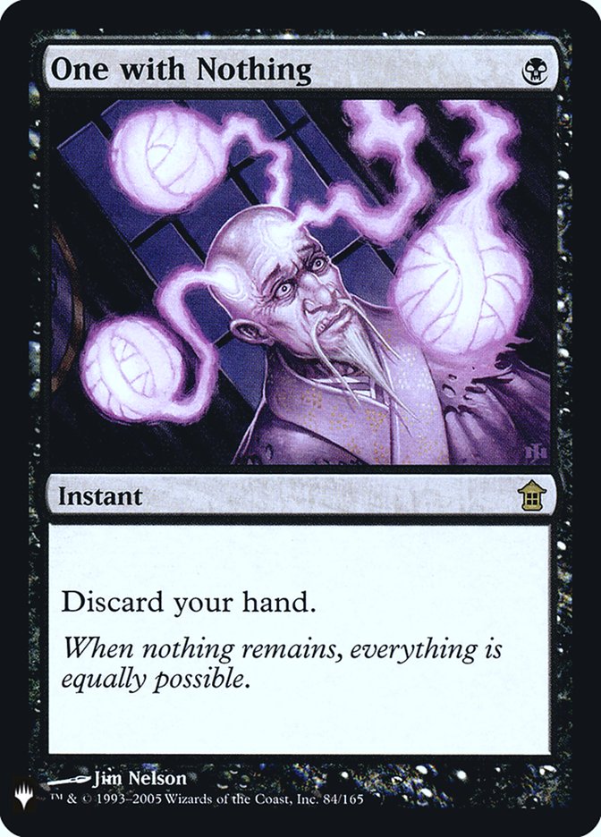 One with Nothing - [Foil] The List (PLST)