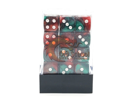 Old School 36ct 12mm D6 Dice Set: Vorpal - Red & Green