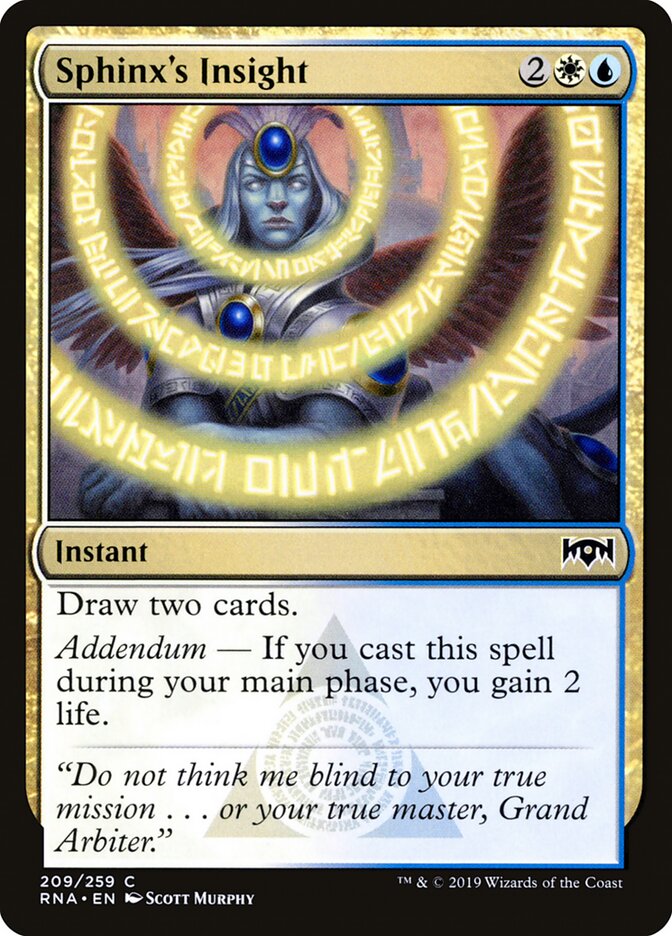 Sphinx's Insight (209) - Ravnica Allegiance (RNA)