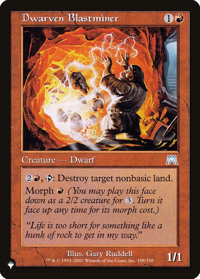 Dwarven Blastminer (ONS-199) - The List (PLST)