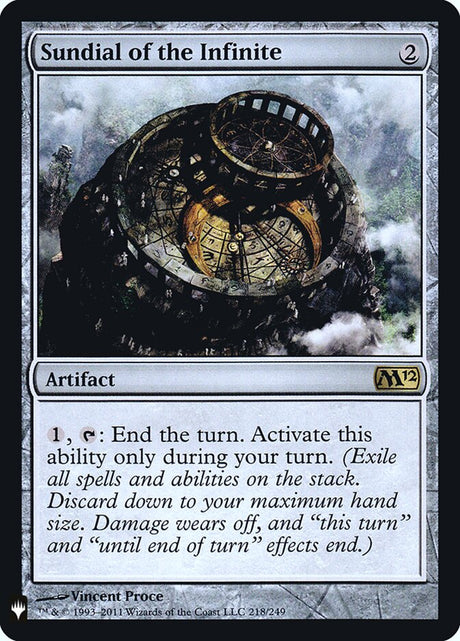 Sundial of the Infinite (M12-218) - The List (PLST)