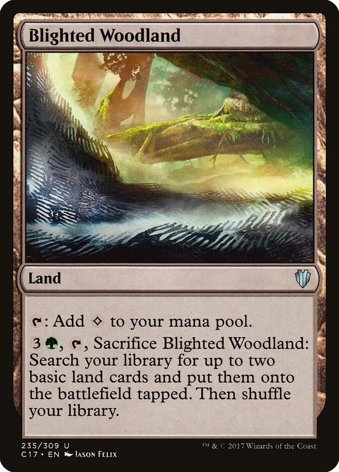 Blighted Woodland (235) - Commander 2017 (C17)