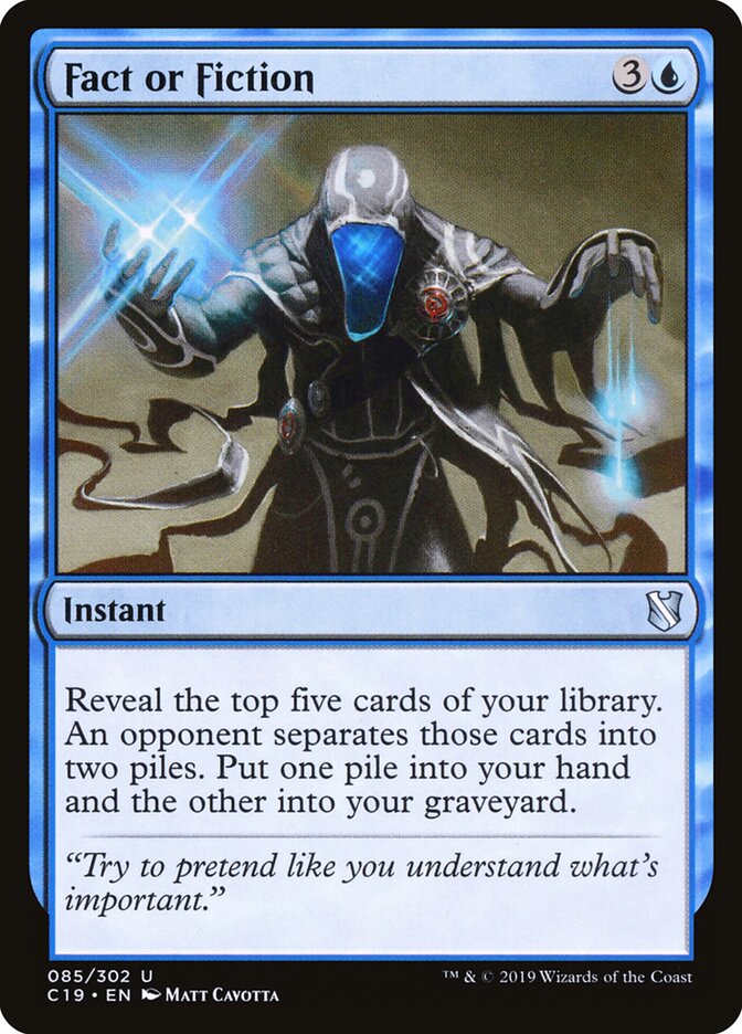 Fact or Fiction (85) - Commander 2019 (C19)