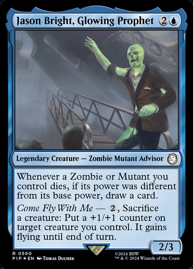 Jason Bright, Glowing Prophet - [Surge Foil] Fallout (PIP)