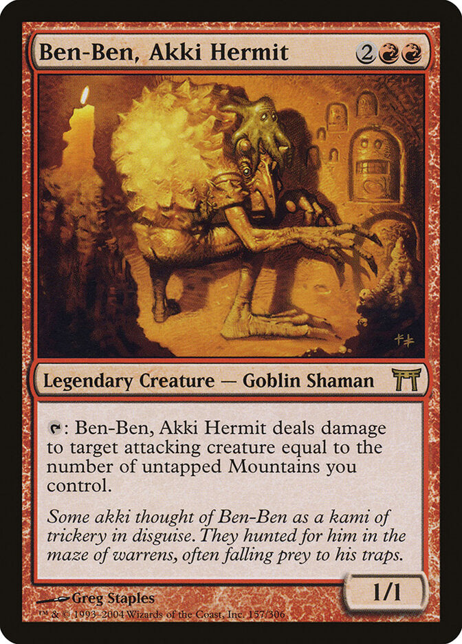 Ben-Ben, Akki Hermit (157) - Champions of Kamigawa (CHK)