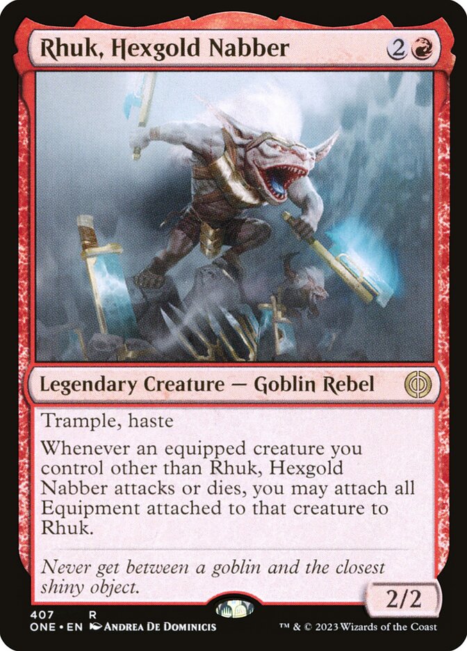 Rhuk, Hexgold Nabber (407) - Phyrexia: All Will Be One (ONE)