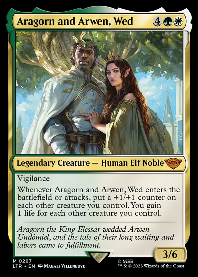 Aragorn and Arwen, Wed (287) - The Lord of the Rings: Tales of Middle-earth (LTR)