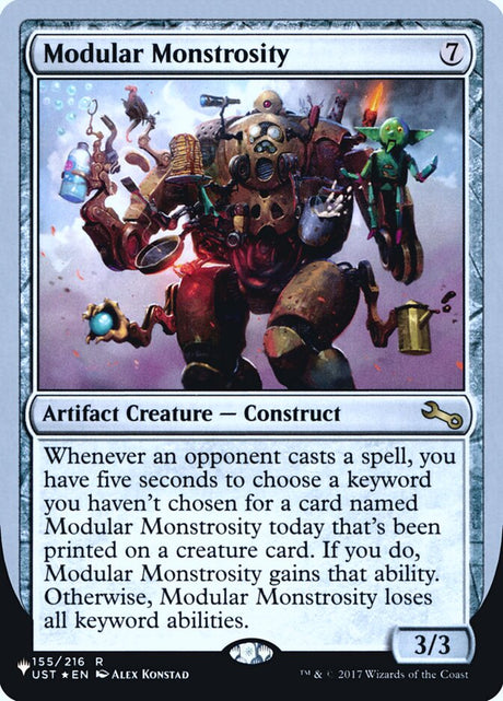 Modular Monstrosity (59) - The List (Unfinity Foil Edition) (ULST)