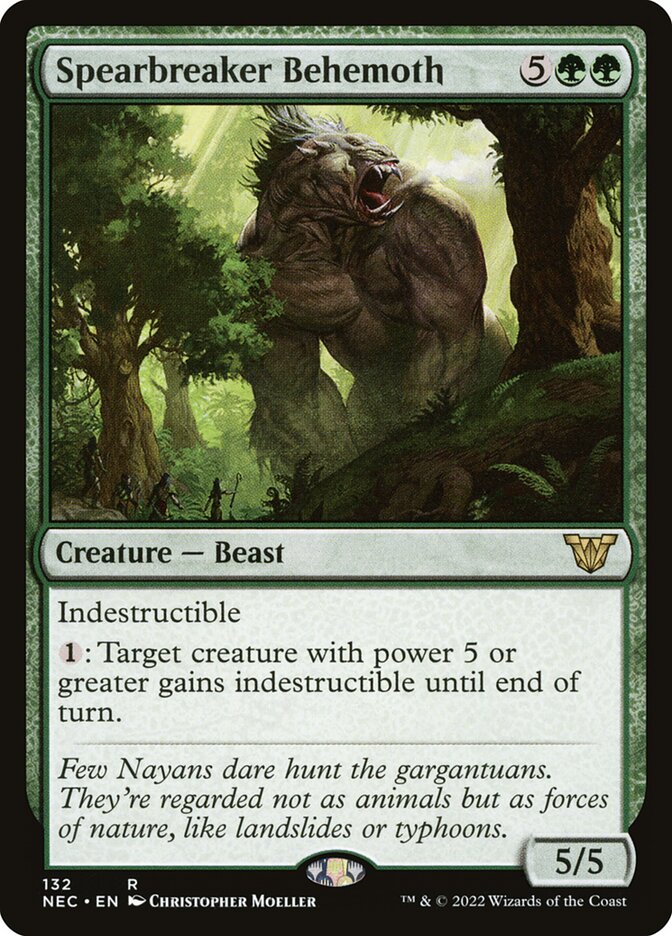 Spearbreaker Behemoth (132) - Neon Dynasty Commander (NEC)