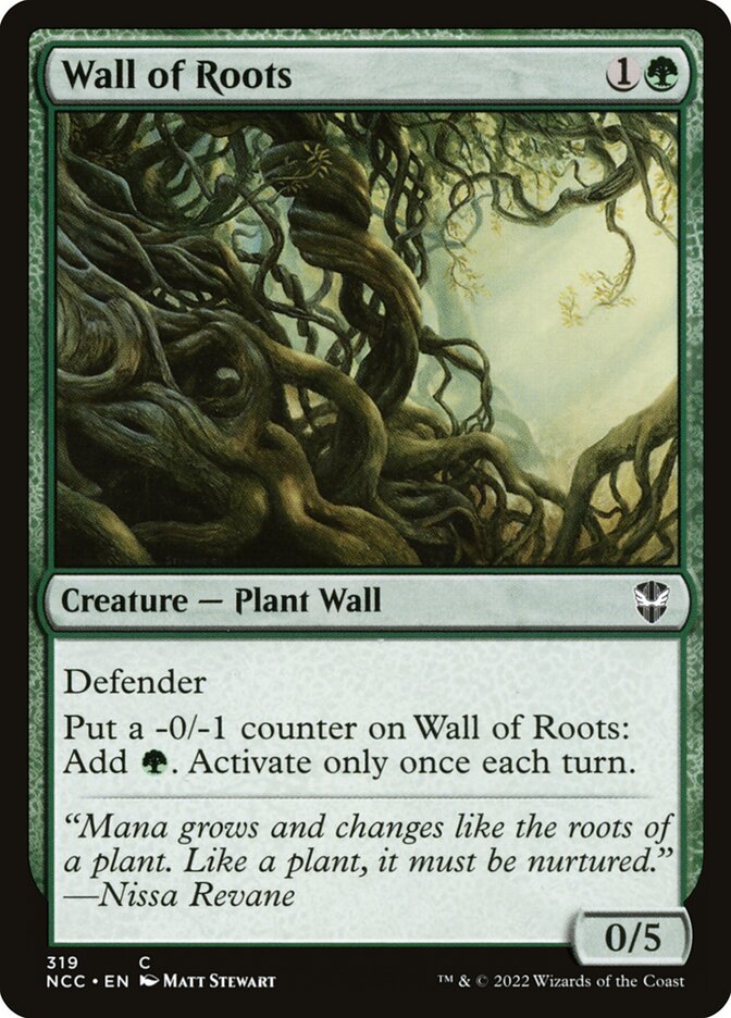 Wall of Roots (319) - New Capenna Commander (NCC)