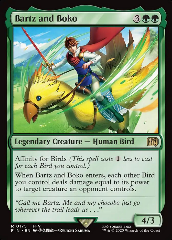 Bartz and Boko (175) - [Foil] Final Fantasy (FIN)