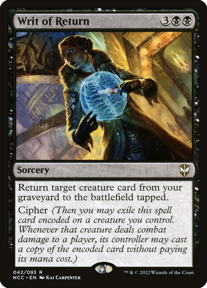 Writ of Return (42) - New Capenna Commander (NCC)