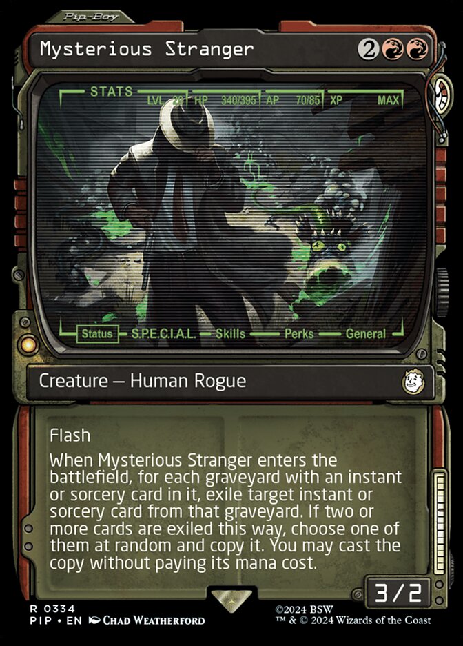 Mysterious Stranger - [Foil, Showcase] Fallout (PIP)