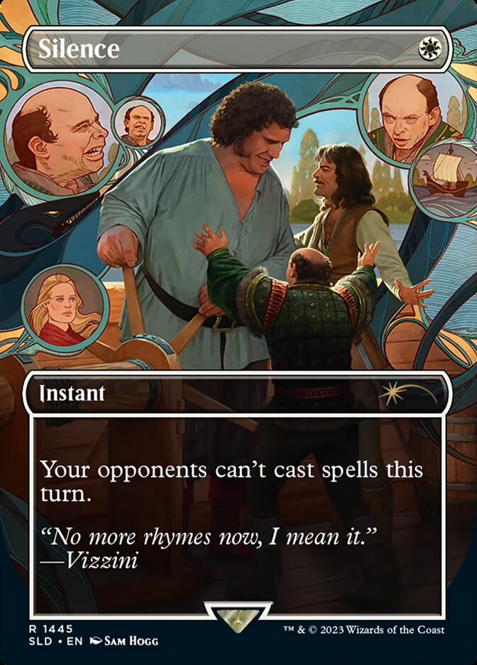 Silence (1445) - [Foil, Borderless] Secret Lair Drop (SLD)