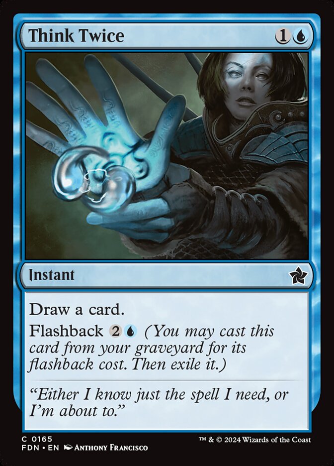 Think Twice - [Foil] Foundations (FDN)