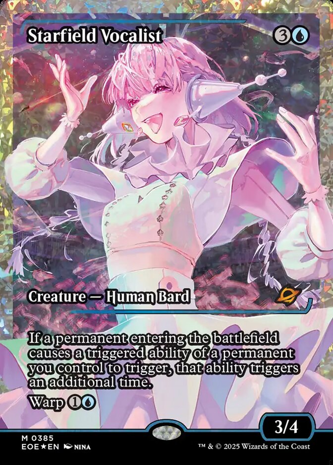 Starfield Vocalist (385) - [Foil, Showcase] Edge of Eternities (EOE)