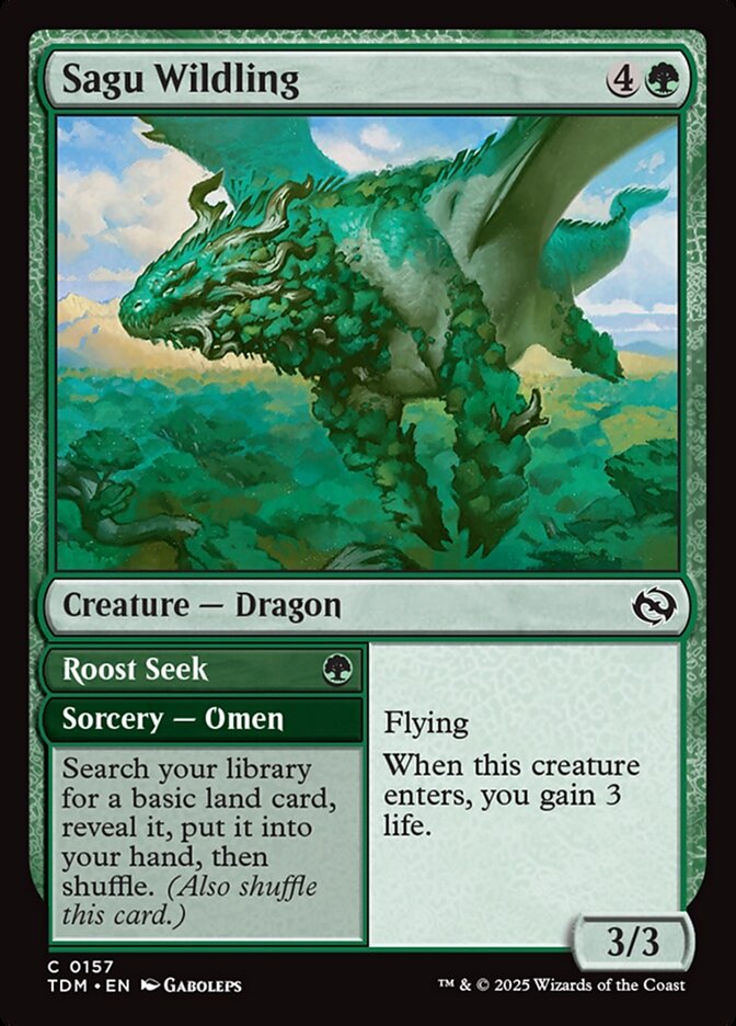 Sagu Wildling // Roost Seek (157) - Tarkir: Dragonstorm (TDM)