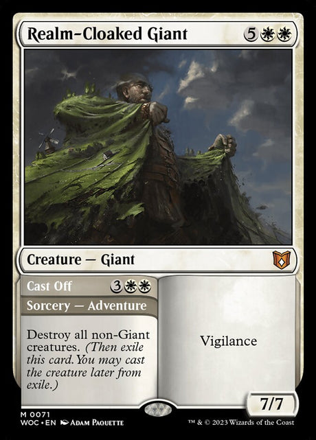 Realm-Cloaked Giant // Cast Off (71) - Wilds of Eldraine Commander (WOC)