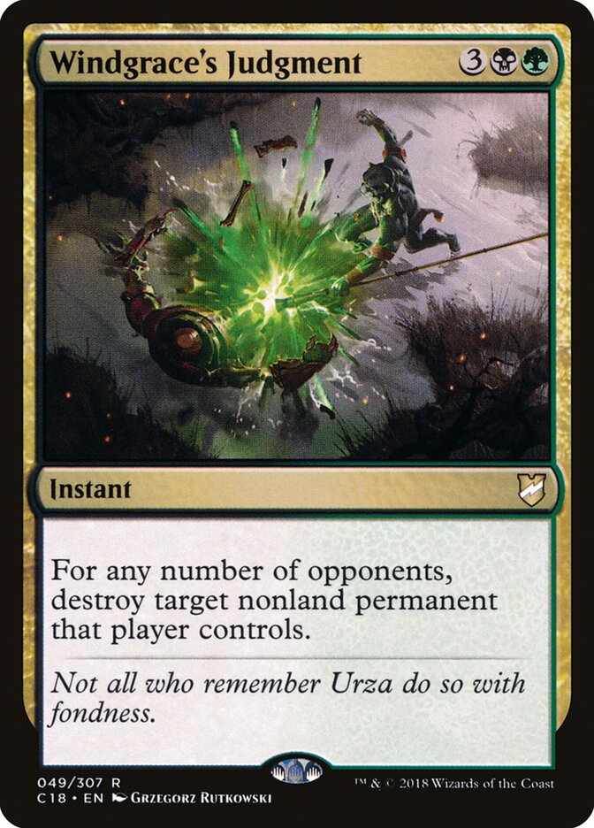 Windgrace's Judgment (49) - Commander 2018 (C18)