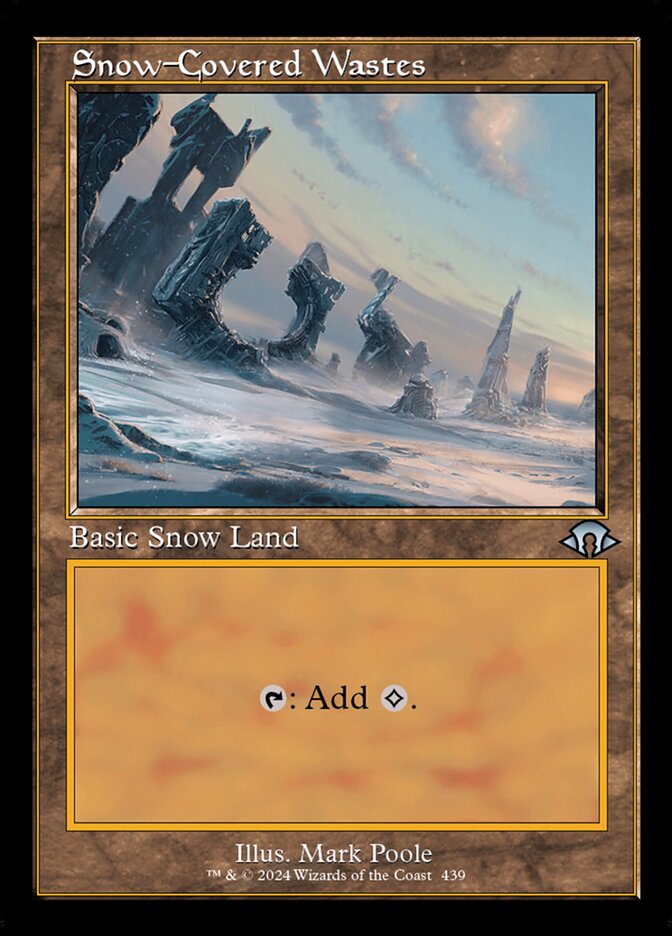 Snow-Covered Wastes (439) - [Retro Frame] Modern Horizons 3 (MH3)