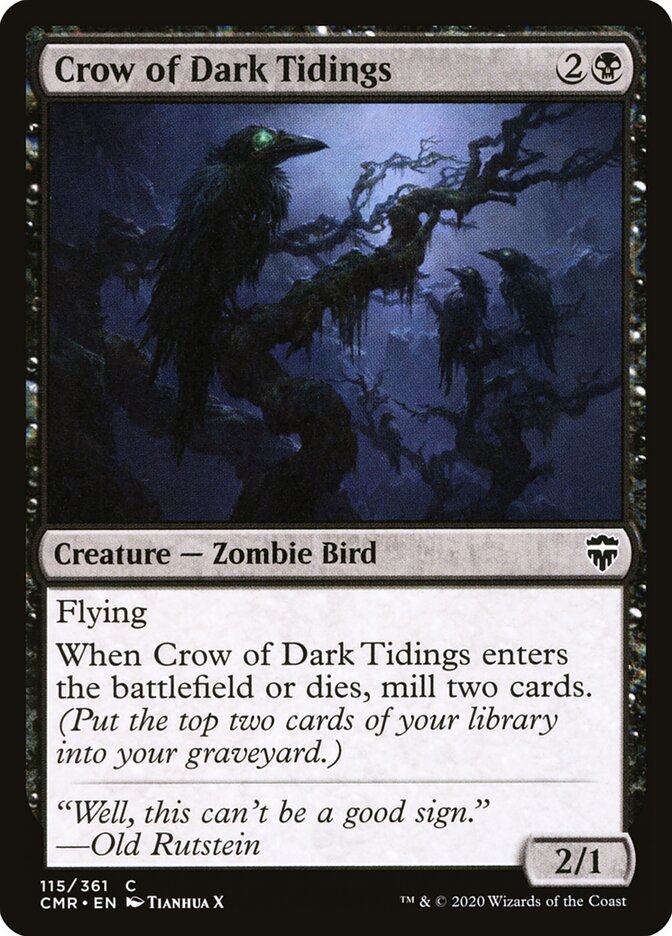 Crow of Dark Tidings (115) - Commander Legends (CMR)