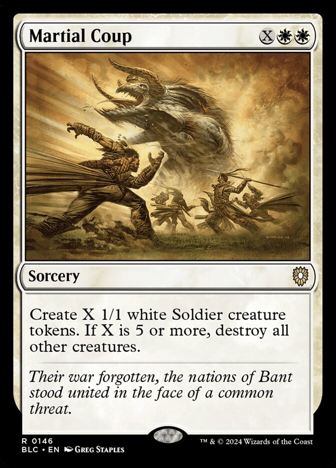 Martial Coup (146) - Bloomburrow Commander (BLC)