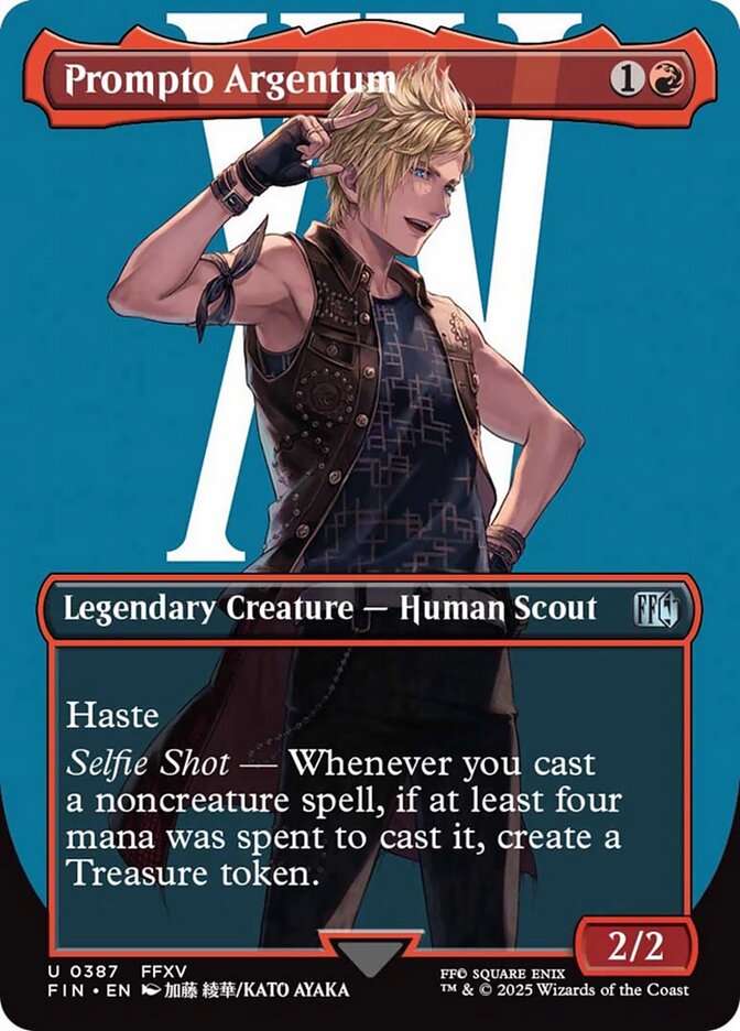 Prompto Argentum (387) - [Foil, Borderless] Final Fantasy (FIN)