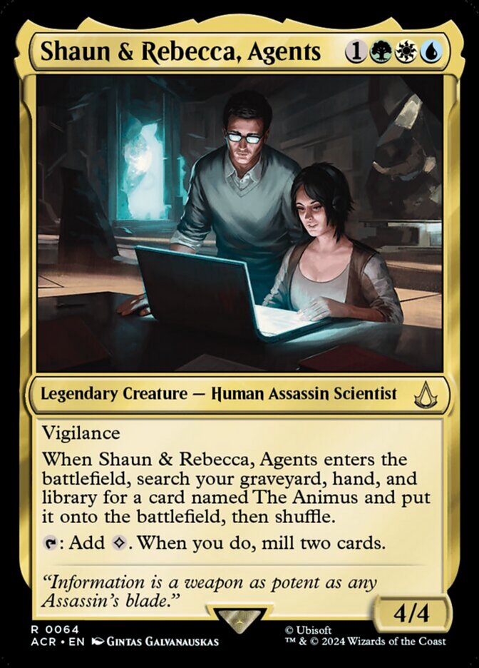 Shaun & Rebecca, Agents - [Foil] Assassin's Creed (ACR)