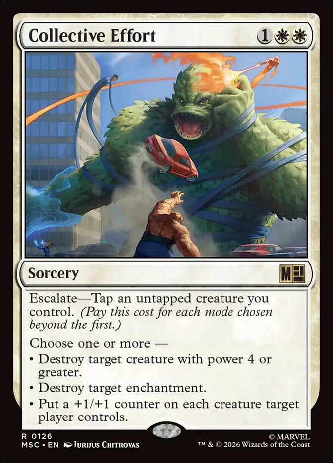 Collective Effort (126) - Marvel Super Heroes Commander (MSC)