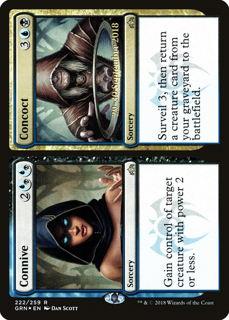 Connive // Concoct (222s) - Guilds of Ravnica Promos (PGRN)