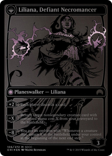 Liliana, Heretical Healer // Liliana, Defiant Necromancer (106) - San Diego Comic-Con 2015 (PS15)