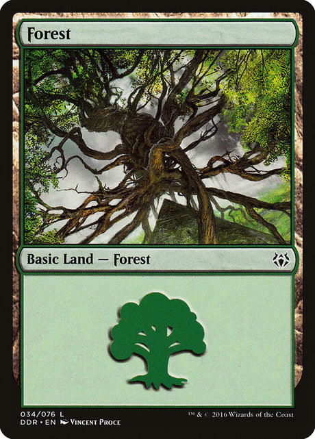 Forest (34) - Duel Decks: Nissa vs. Ob Nixilis (DDR)