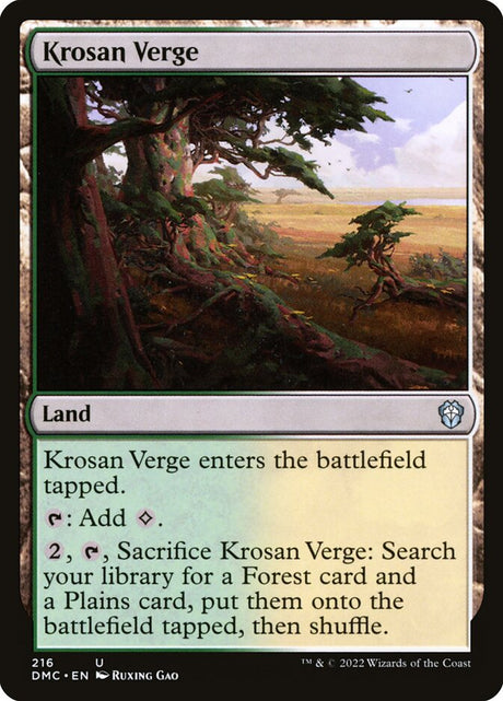 Krosan Verge (216) - Dominaria United Commander (DMC)