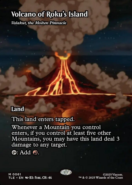 Volcano of Roku's Island - Valakut, the Molten Pinnacle (61) - Avatar: The Last Airbender Eternal (TLE)