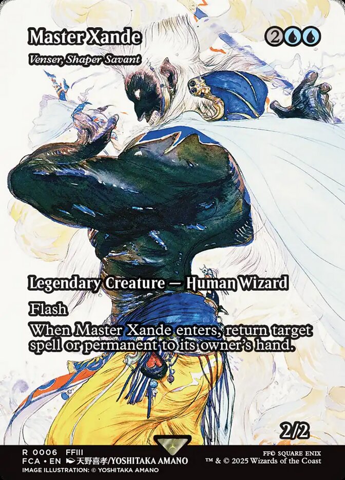 Master Xande - Venser, Shaper Savant (6) - [Borderless] Final Fantasy: Through the Ages (FCA)
