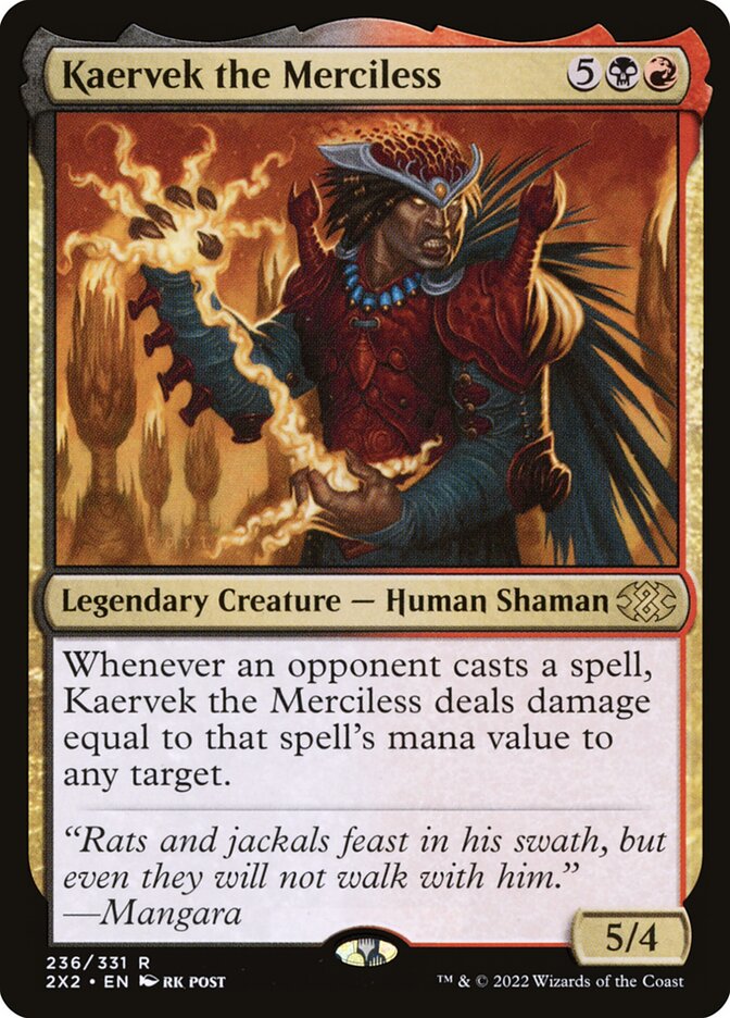 Kaervek the Merciless (236) - Double Masters 2022 (2X2)